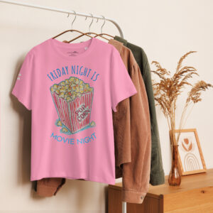 Friday Night Movie Night / Women’s organic ribbed neck t-shirt