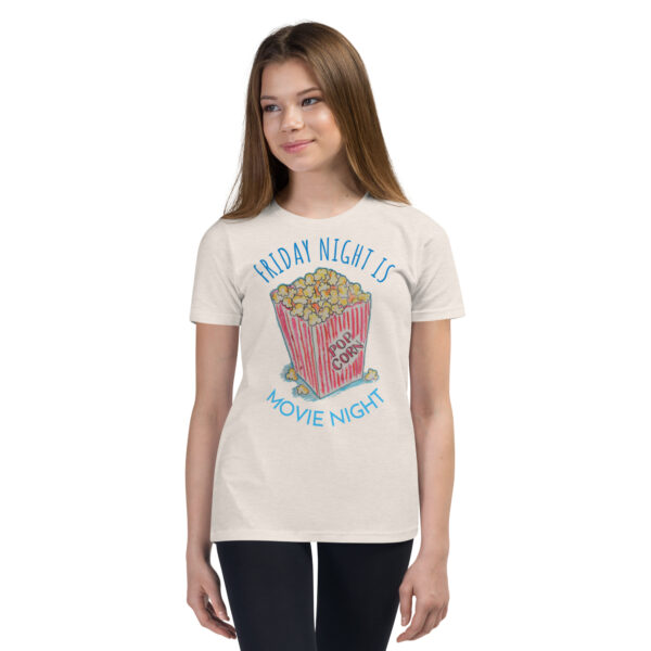 Friday Night Movie Night / Youth Short Sleeve T-Shirt - Image 7