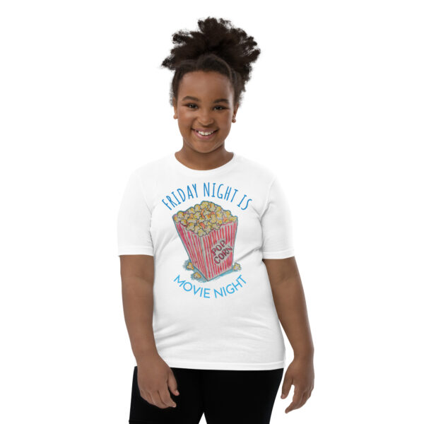 Friday Night Movie Night / Youth Short Sleeve T-Shirt - Image 2