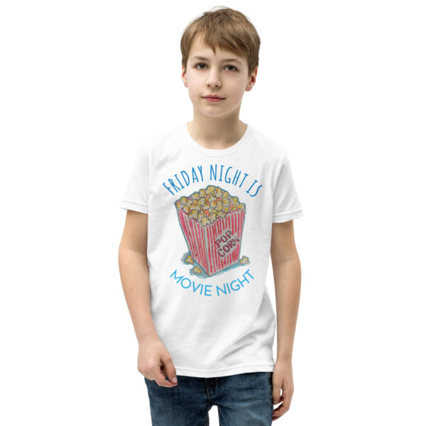 Friday Night Movie Night / Youth Short Sleeve T-Shirt - Image 4