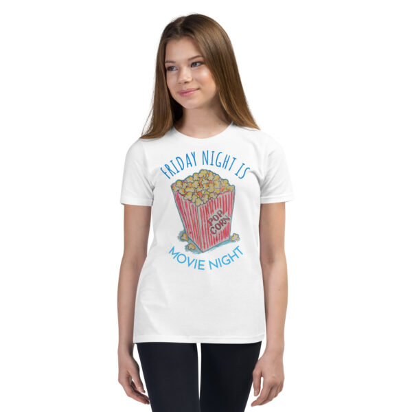 Friday Night Movie Night / Youth Short Sleeve T-Shirt - Image 8